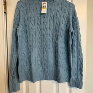 Vineyard Vines Sky Blue Cable Knit Sweater
